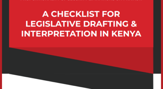 Proportionality of security limitations on privacy: A checklist for legislative drafting & interpretation in Kenya